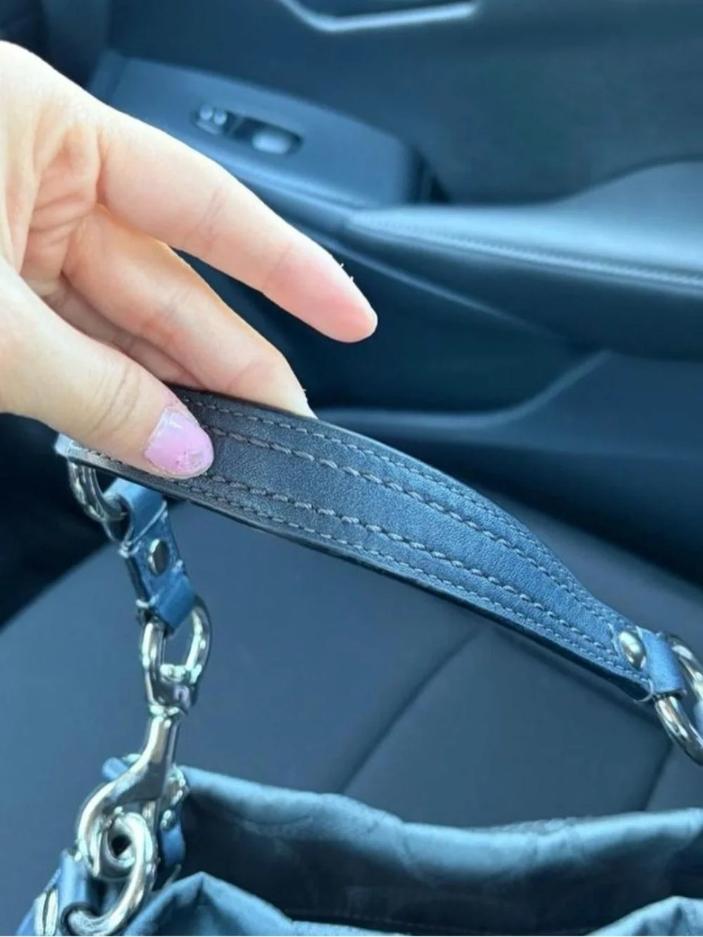 Coach signature Brooke blue mid sized bag